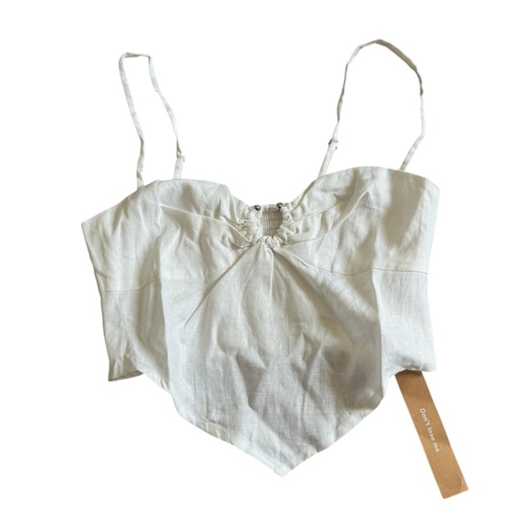 Reformation‎ Sansa Linen Top Size 4 - Picture 2 of 4